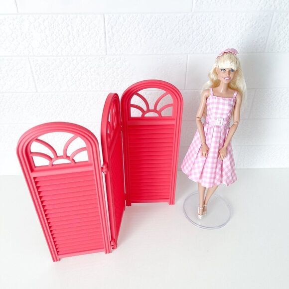 3-Panel Watermelon Privacy Screen Doll 1:6 Scale Furniture 12” Barbie Integrity - Picture 3 of 4